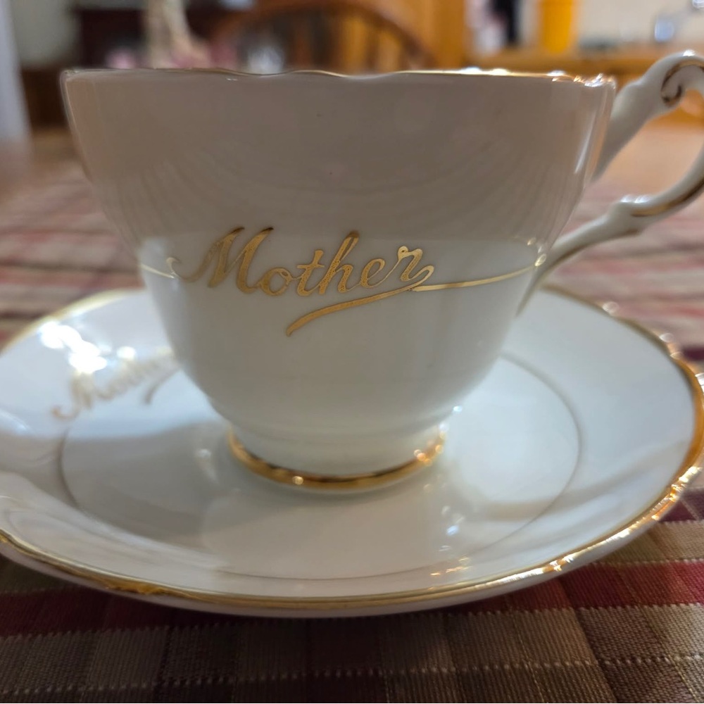 Vintage colclough china mother white fine bone china